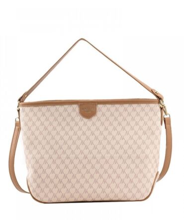 Sloan Tote in Off White & Tan