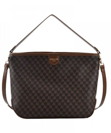 Sloan Tote in Dark Brown & Tan