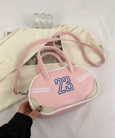 Askrykins Striped Detail Number Graphic Novelty Bag