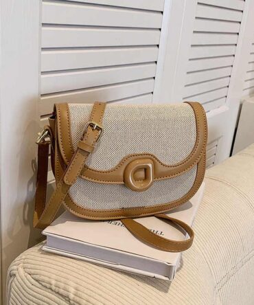 Askrykins Crossbody Two Tone Flap Bag