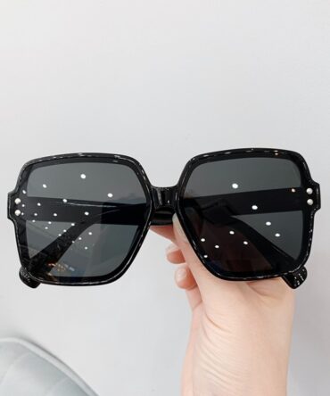 Ashrykins Square Thick Frames in Jet Black