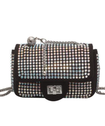 Askrykins Blingbling Rhinestone Shoulder bag in black