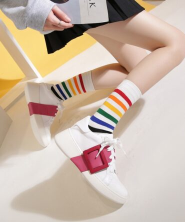 BuckShoo in Magenta and White