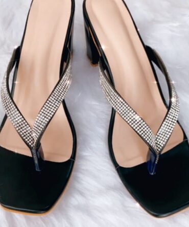 Poppy Herring Padded block heeled sandals