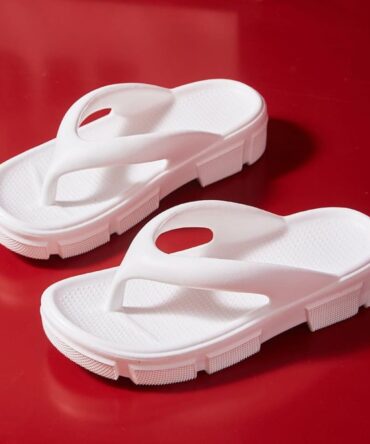 Askrykins Platform slippers in White