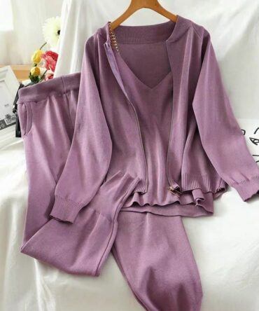 MauvMe 3 Piece Co-ord Set in Soft Mauve