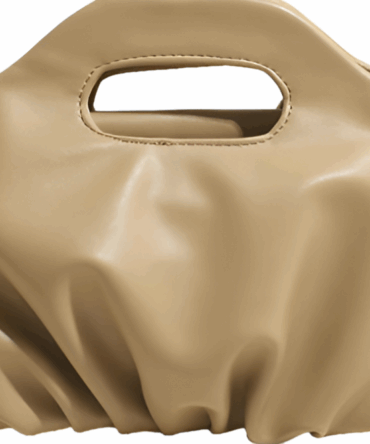 Elara Sculpted Pouch in Khaki