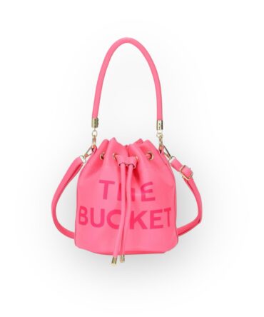 Ashrykins Bucket Bag Leather Bucket Bag in pink