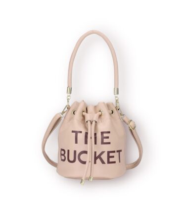 Ashrykins Bucket Bag Leather Bucket Bag in Ivory