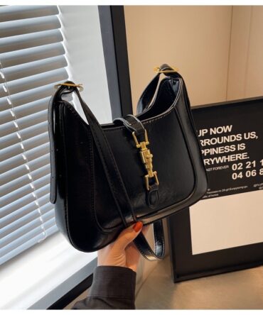 The Ember Buckle Bag In Black