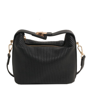 Ashrykins Blush Elegance Shoulder Bag in Black