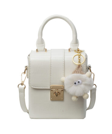 Ashrykins Opulent Noir Treasure Bag in White