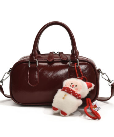 Ashrykins MidnightMeow Mini Tote in Burgundy
