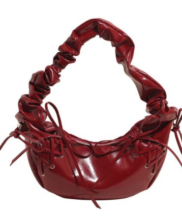 Glamberry Loop Lace-Up Gloss Mini Bag