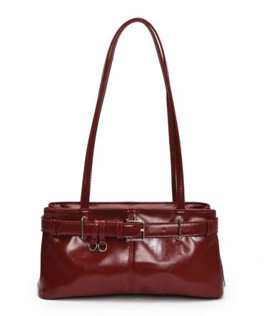 Scarlet Buckle Shoulder Bag