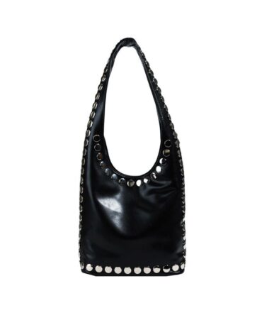 Gleamloop stud bag in Black