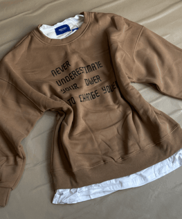 Never Underestimate Your Power Oversized Sweatshirt