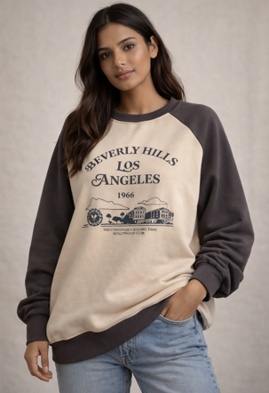 Beverly Hills Vintage Raglan Sweatshirt