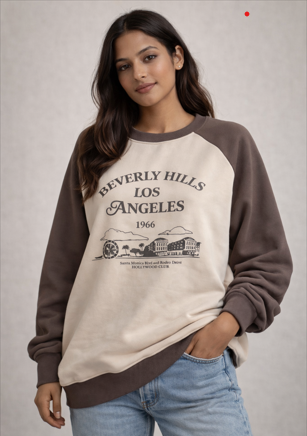 Beverly Hills Vintage Raglan Sweatshirt