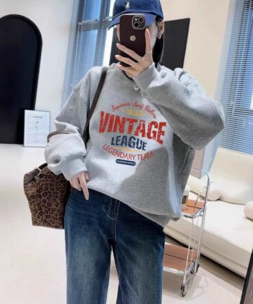 Vintage League Oversized Sweatshirt