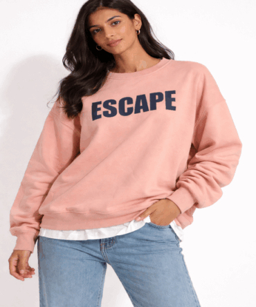ESCAPE bright Pink Sweatshirt